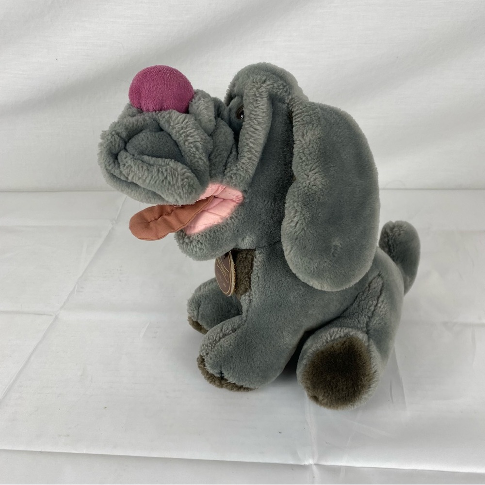 Wrinkles Plush Dog The Heritage Collection 381476 Stuffed Animal VTG Style Gray